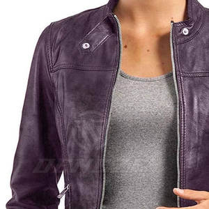 Veste en cuir pour femme, best-seller, prix raisonnable, respirante et légère, pour un usage décontracté - Product Image 6