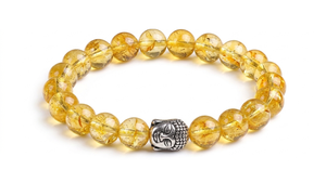 High quality Citrine Buddha Bracelet Gemstone Bead Bracelet Fashion Charm Jewelry for Men Women for Energy Meditation Gift - Product Image 6