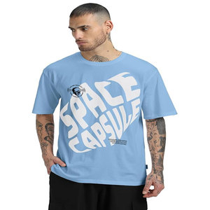 Camiseta de algodón 100% con cuello redondo para hombre, estampado personalizable en camisetas en blanco, tela de punto con patrón sólido - Product Image 3