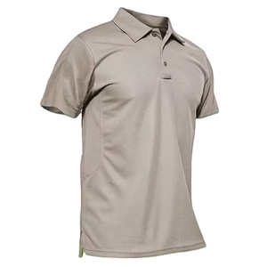 Chemises de golf personnalisées en gros à manches courtes, uniforme professionnel 180 grammes, anti-plis, avec poche, broderie homme - Product Image 2