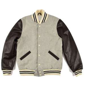 Blouson de baseball streetwear slim personnalisé avec logo, en toile, imprimé par décharge, logo avant – Collection Automne Hiver - Product Image 3