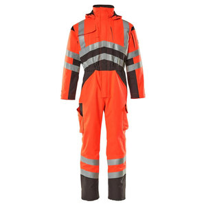 Combinaison de travail professionnelle unisexe imperméable et réfléchissante pour la construction - Product Image 1