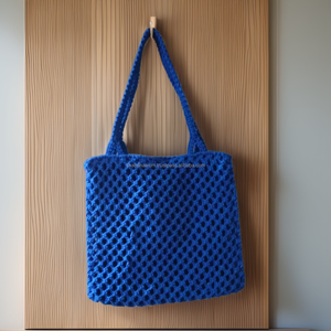 Bolso bandolera de macramé hecho a mano para mujer a la moda, bolsos elegantes blancos de macramé sostenibles a la moda - Product Image 3