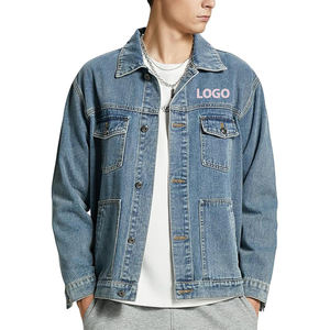 Veste en jean pour homme, vente en gros, design élégant et personnalisé, taille standard, respirante, veste d'hiver, décoration de poche, streetwear - Product Image 4