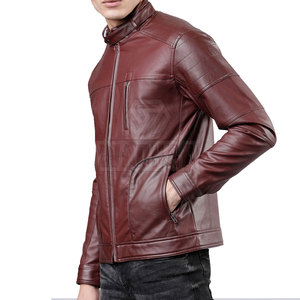 Dernier style, vente en gros, veste d'hiver en cuir coupe-vent pour homme, veste en cuir imperméable pour homme, best-seller - Product Image 2