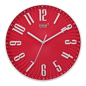 Direct Supply Designer <b>Clock</b> Large Display <b>Silent</b> Sweep Movement Battery Operated Durable Timepiece Available At Good Price - Product Image 2