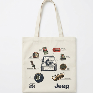 Sac fourre-tout en velours avec poignée longue et design imprimé à l'écran avec logo - Product Image 1