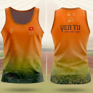 Camiseta sin mangas personalizada al por mayor para gimnasio, proveedor de ropa deportiva, camiseta de running personalizable para hacer deporte, material 95% - Product Image 1
