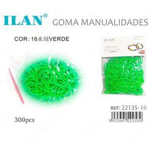 Elastici ILAN Verde Chiaro 300 Pezzi per Lavori Artigianali e Creazione di Gioielli - Product Image 3