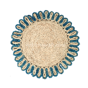 Versatile Seagrass <b>Table</b> <b>Mats</b> <b>Round</b> Woven Straw Placemats Natural Wicker Chargers for Side <b>Tables</b> and Plants - Product Image 1