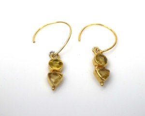 925 Sterling Silver Citrine <b>Dangle</b> <b>Earrings</b> with Rose <b>Gold</b> Plating for Wedding Engagement Gift Special Occasions - Product Image 5
