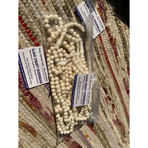 ลูกประคำอิสลามแบบเรียบง่าย ทำจากกระดูกควายขัดเงา เป็นมิตรกับสิ่งแวดล้อม จำนวน 99 เม็ด ยี่ห้อ ILAHI - Product Image 1