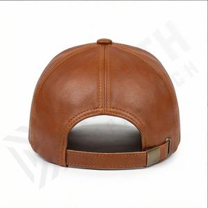 Gorra de cuero liso con logotipo personalizado a la moda, nuevo diseño, bordado 3D profesional, escena informal, venta al por mayor, precio barato - Product Image 3