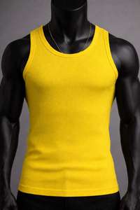 Camiseta Deportiva Personalizada al por Mayor, Camiseta Deportiva de Poliéster para Correr, Camiseta sin Mangas para Hacer Ejercicio, Ropa Deportiva para Hombre, Camiseta de Gimnasio - Product Image 3