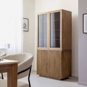 Vandana Maxima Sereno mango wood <b>display</b> <b>case</b> - Product Image 1