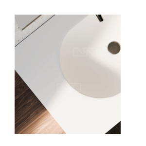 Lavabo de Baño Rectangular de Mármol para Encimera, Mueble de Madera, Diseño Moderno, Acabado Dorado, con Escurridor, 12L - Product Image 1