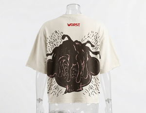 Camiseta de Manga Corta para Hombre 100% Algodón, 300g, Jersey Liso, Casual, para Serigrafía, Sin Costuras, Transpirable - Product Image 4