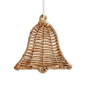 Decoración navideña de mimbre hecha a mano para adorno de árbol colgante de Navidad de Vietnam - Product Image 1