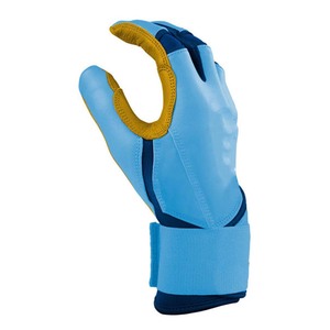 Guantes de Bateo ELIXE SPORTS ES-3861 de Cuero PU Azul con Protección para el Pulgar, Cierre de Tirón, Logotipo Personalizado para Entrenamiento, Unisex, Adulto - Product Image 2