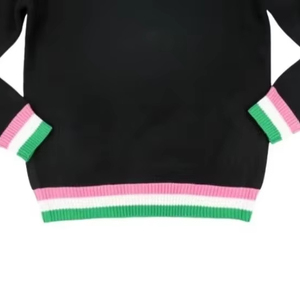   Sweat-shirt en tricot pour sororité, vêtement haut de gamme, cadeau d'hiver élégant, broderie grecque en chenille 1908 - Product Image 4