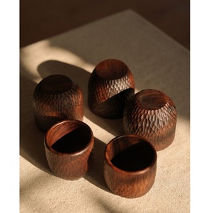 Tasse en bois faite à la main, tasse à café en bois massif naturel, style rustique, écologique, réutilisable, pour la cuisine et la salle à manger - Product Image 3