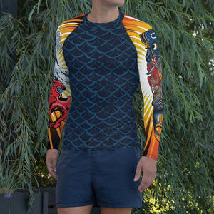 Camiseta Deportiva de Compresión de Manga Larga para Hombre, para Entrenamiento de BJJ y MMA, Camiseta de Manga Larga para Hombre para BJJ y MMA - Product Image 3