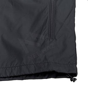 High Quality Custom Logo Men <b>Black</b> Tracksuit Contrast Piping <b>Windbreaker</b> Jacket Two Piece Set Joggers Sports - Product Image 3