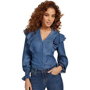 Top de Mezclilla para Mujer: Silueta Elegante y Refinada, Sensación Ligera, Comodidad Superior, Atractivo Distintivo - Product Image 1