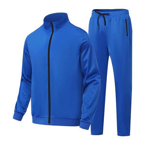 Conjuntos Deportivos para Hombre de 2 Piezas, Trajes Deportivos Brillantes con Cierre Completo para Correr y Hacer Ejercicio, Cómodos y Atléticos - Product Image 1
