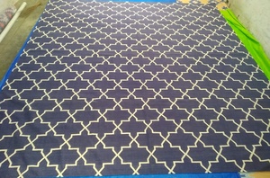 Hand Woven Fine Cotton Kilim Punja Dhurrie-Reversible Durable PET Friendly & Stain Resistant - Product Image 4