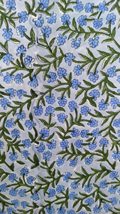 Tela de Algodón Floral Estampada a Mano con Técnica Tricot, Transpirable, Ecológica y Ligera para Niñas y Mujeres, Precio de Fábrica, Venta al Por Mayor - Product Image 5