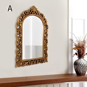 Handcrafted Teak Wood Arched <b>Mirror</b> Frame Antique <b>Gold</b> Leaf Wholesale - Product Image 4
