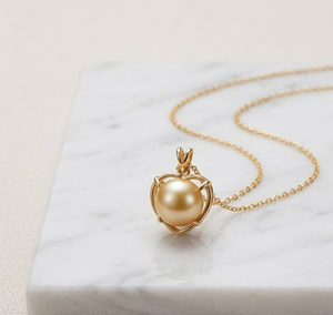 Collar con Colgante de Perla Blanca a Precio de Mayoreo, 16 Pulgadas, Plata de Ley 925, Chapado en Oro de 18K, Collar Minimalista, Regalo para Ella - Product Image 4