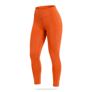 High Waist <b>Leggings</b> <b>with</b> <b>Pocket</b> Stretch Full Length Knitted Spandex Polyester Breathable Quick Dry Women's Activewear - Product Image 3