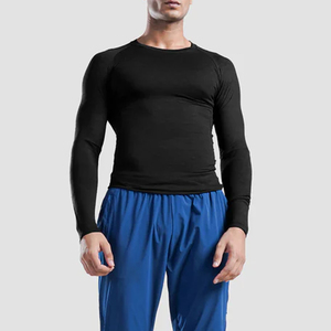 Custom Men Compression Shirt <b>Long</b> <b>Sleeve</b> Gym Fitness Tight Sportswear Quick Dry Breathable Workout <b>Base</b> <b>Layer</b> T-Shirt - Product Image 6