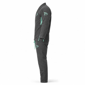 Kit de Kimono de Jiu-Jitsu Brasileño Dravelle Industry, Unisex para Adultos, Gris Oscuro, 100% Algodón, Duradero, Corte Regular, Impresión por Transferencia de Calor, 240g, Secado Rápido - Product Image 3