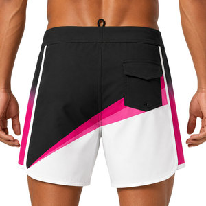 Custom Pink Gradient Men <b>Surf</b> Board Shorts Quick Dry Swim Trunks Sublimation Printed Beach Water Sports Shorts OEM ODM Supplier - Product Image 4