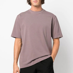 เสื้อยืดคอกลมแขนสั้นผู้ชาย สีพื้น ทรงลำลอง ใส่สบาย - Product Image 3