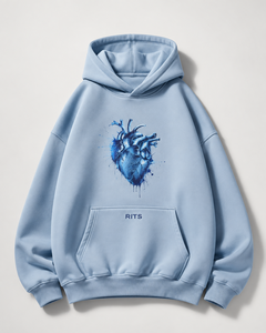 Sudadera con Capucha Rits, Corte Regular, Unisex, Felpa, Informal, para Invierno, 100% Algodón, con Bolsillos, Transpirable, Ecológica, Económica - Product Image 2