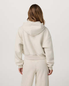 <b>Women</b> Cropped Zip Up <b>Hoodie</b> And Sweatpants Two Piece Tracksuit Set Fleece Hooded <b>Long</b> Sleeve Casual Solid - Product Image 3