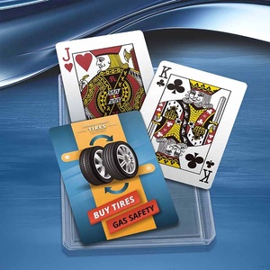Cartes à Jouer en Plastique Personnalisées - D303 Format Poker Double Jeu Boîte en Plastique Utilisation Familiale Cadeau Promotionnel Finition Brillante/Mate pour Marque - Product Image 6