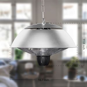 Riscaldatore da Esterno Sospeso da 1500W per Migliorare la Vostra Esperienza di Vita all'Aperto - Product Image 5