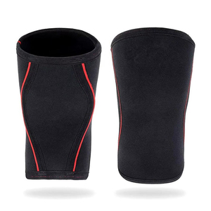 Manchons de compression pour genoux en néoprène 7 mm avec logo personnalisé, robustes, pour haltérophilie, squats et entraînement en salle de sport - Product Image 2