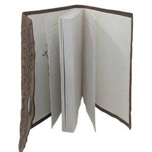 Cuaderno de Cuero Genuino Hecho en India de Alta Calidad, Tamaño A5, 200 Páginas, Portátil, para Oficina, Estudio y Viajes - Product Image 4