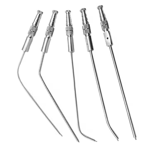 Juego de 6 Tubos de Succión Frazier de Acero Inoxidable Reutilizables, Instrumentos Quirúrgicos de Diagnóstico ORL, Juego de Cánulas de Succión Médicas - Product Image 2