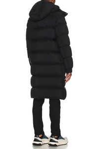 Manteau long matelassé pour homme, veste d'hiver à capuche, épaisse, imperméable et chaude - Product Image 4