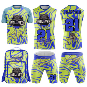 Adult 7v7 Football Jerseys Uniform kit Breathable Slim Fit 100% Polyester <b>Compression</b> Uniform - Product Image 1