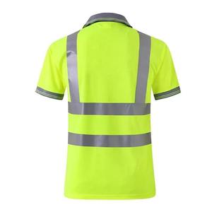 Camiseta de Seguridad para Hombre al por Mayor, de Poliéster con Líneas Reflectantes, en Varios Colores, Cómoda, con Logotipo Personalizado, Camiseta de Trabajo - Product Image 6