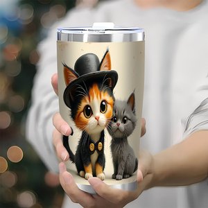 Stainless Steel Tumbler 20oz Double Wall Air Tight Sealed Leak Free Daily Use <b>Insulated</b> Travel Mug - Product Image 3