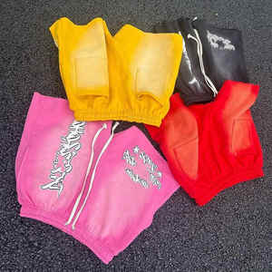 Fabricant de shorts épais en éponge française lavés à la pierre avec impression personnalisée Shorts vintage vieillis pour hommes - Product Image 6